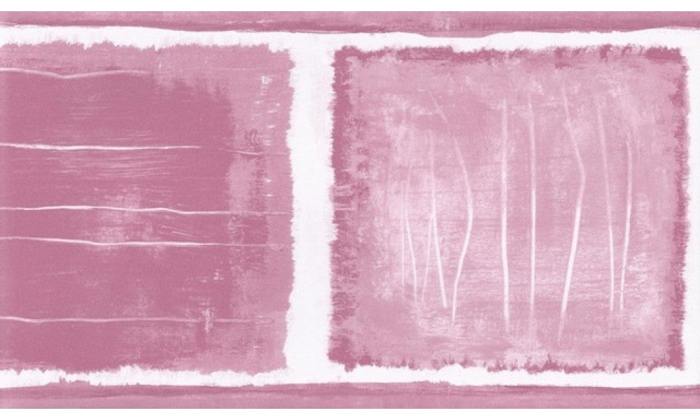 Pink Peach Squares CT78158 Wallpaper Border