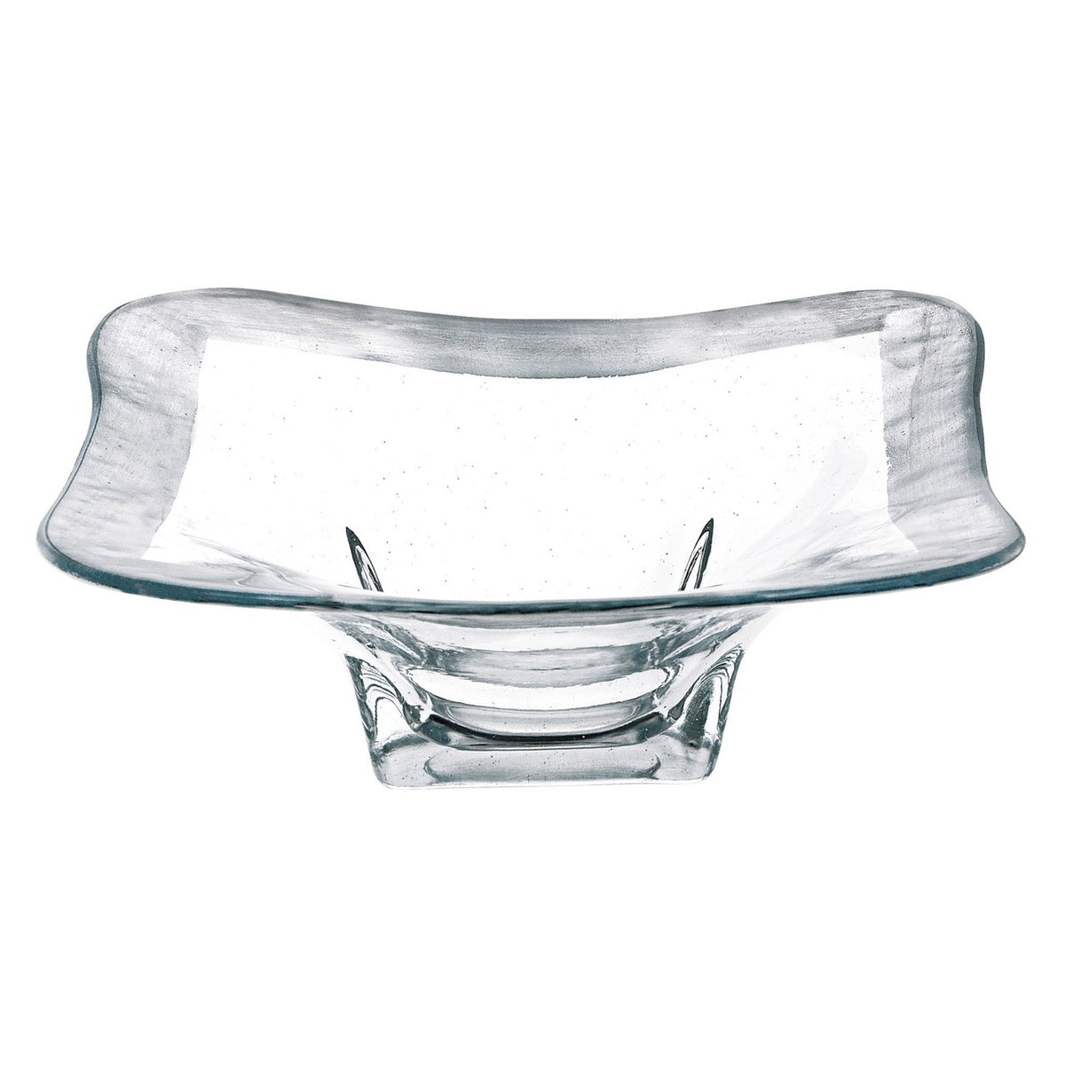 Silver Leaf Square Bowl
