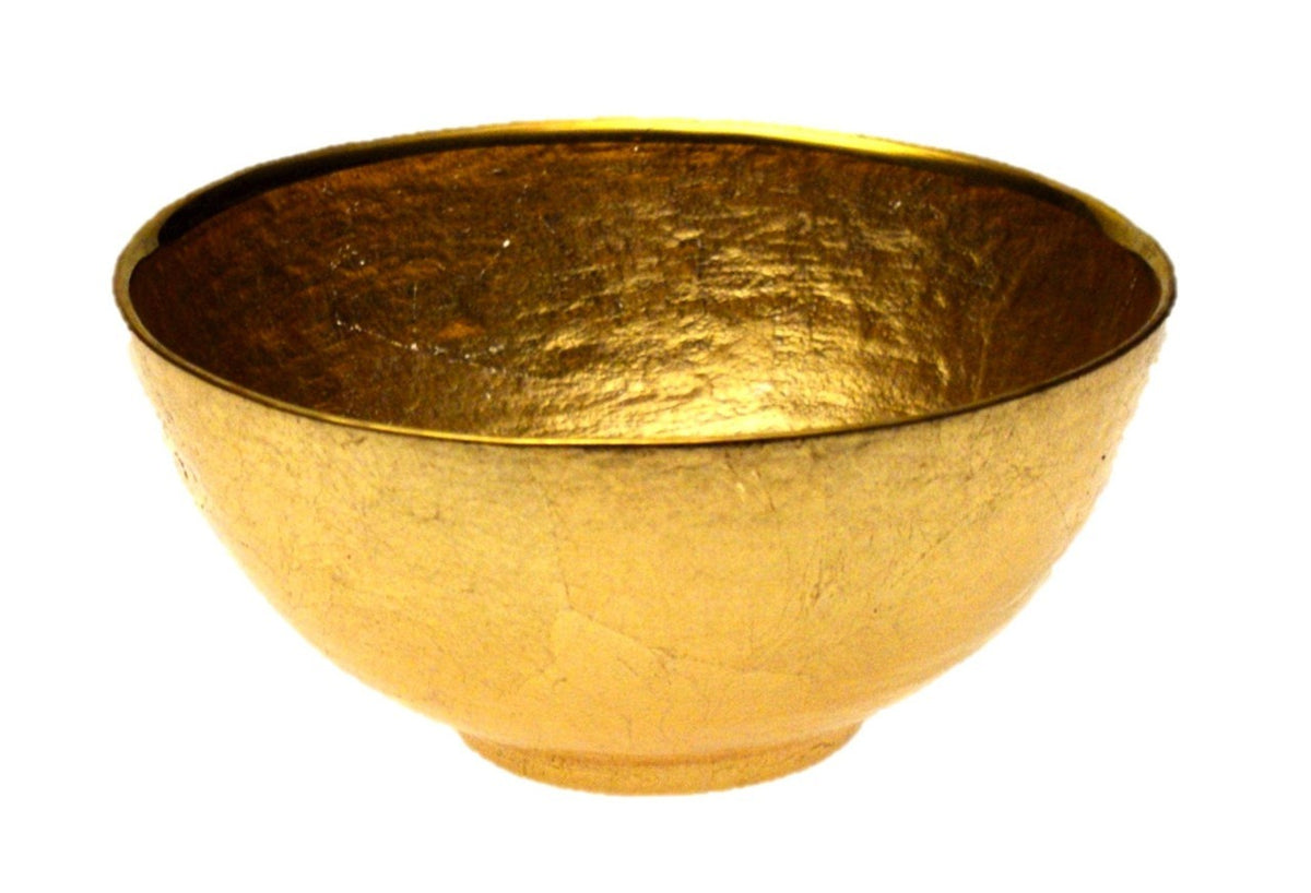 Glamour Gold Leaf 6 inches Round Bowl