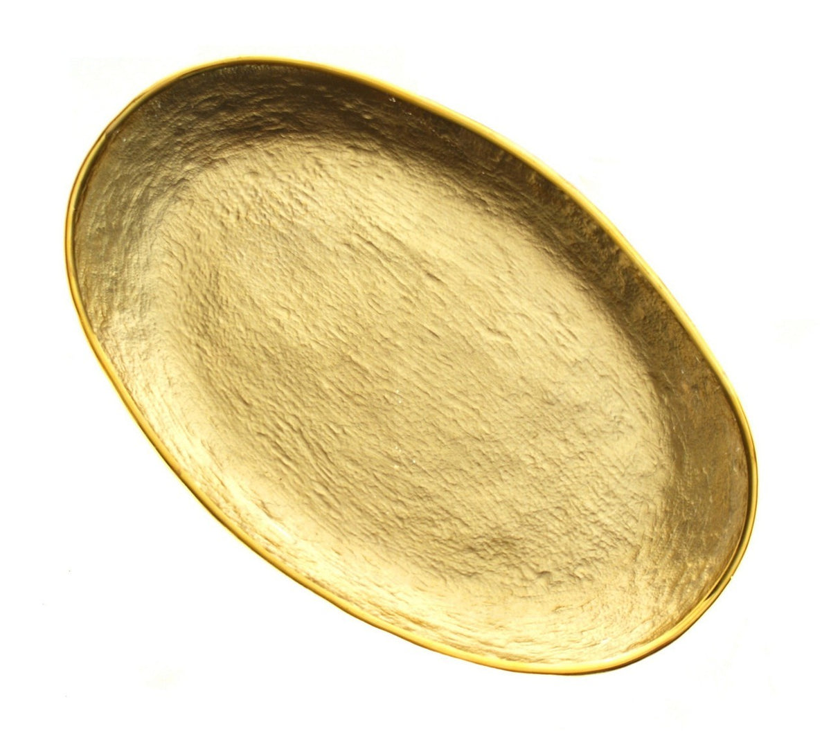 Glamour Gold Oval Platter 8.5 x 5.5 inches