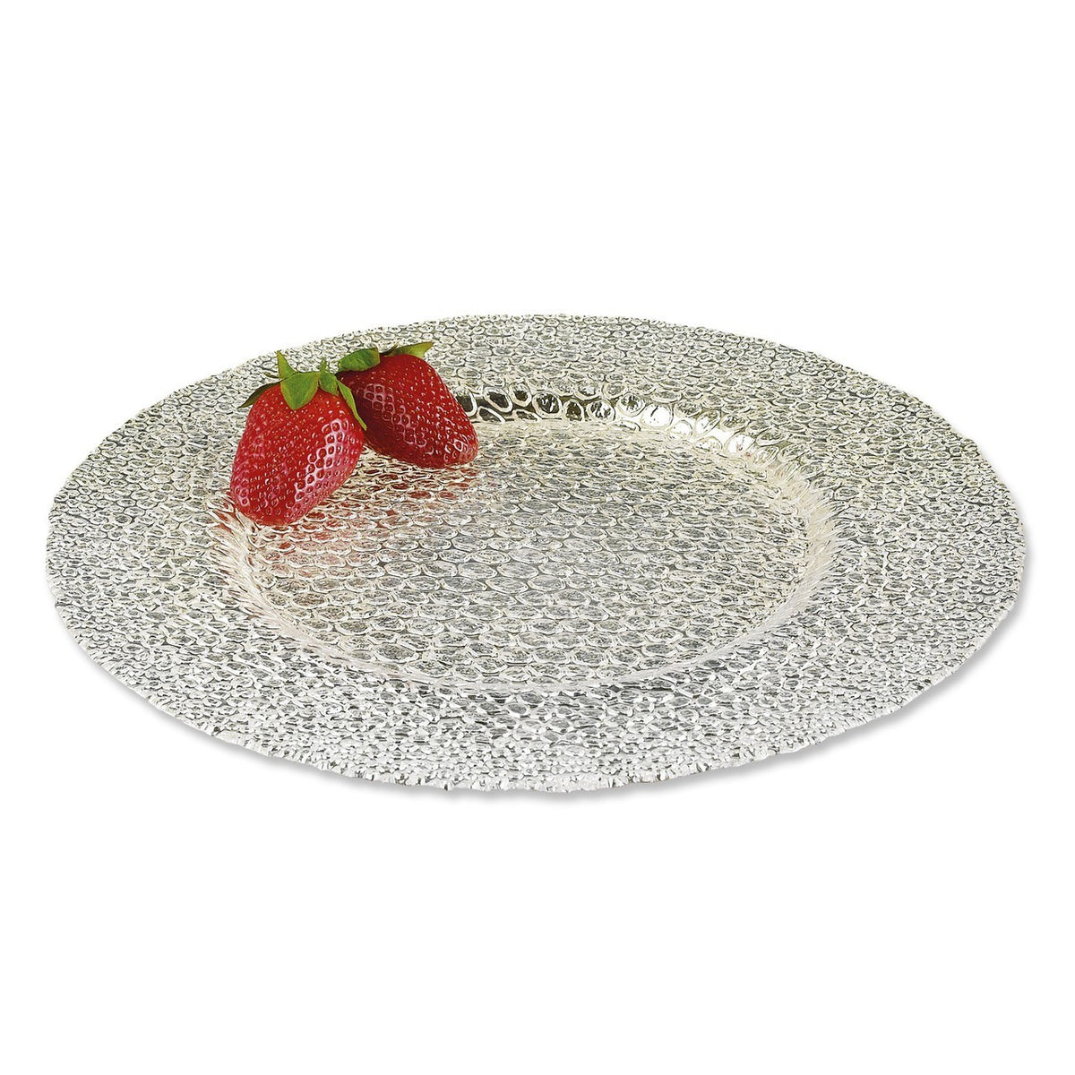Authentic Silver-plated Snakeskin Charger