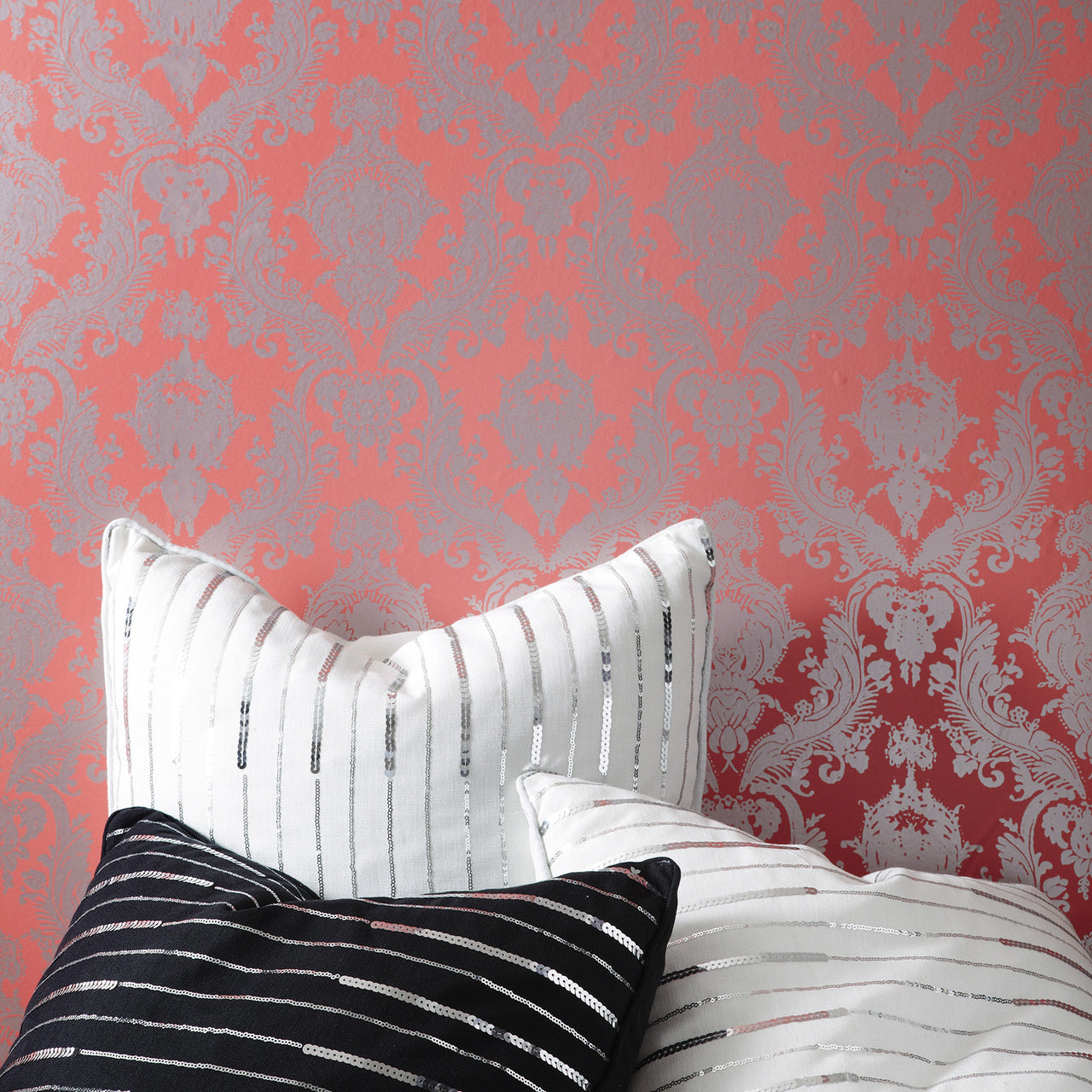 Coral DA038 Damsel Self-Adhesive Wallpaper