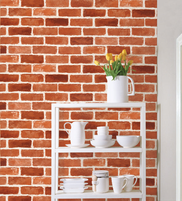 Brick Contact Paper Shelf Liner DBS12GP