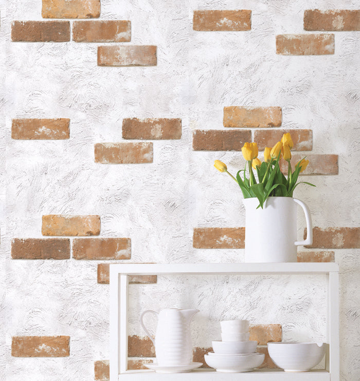 Brick Contact Paper Shelf Liner DBS21GP