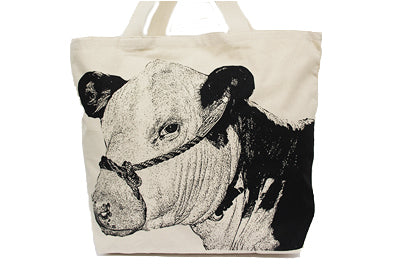 Cow 3 Tote Bag Large