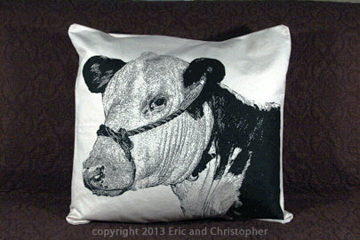 Cow 3 Decorative Pillow Large