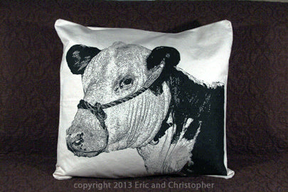 Cow 3 Decorative Pillow Large