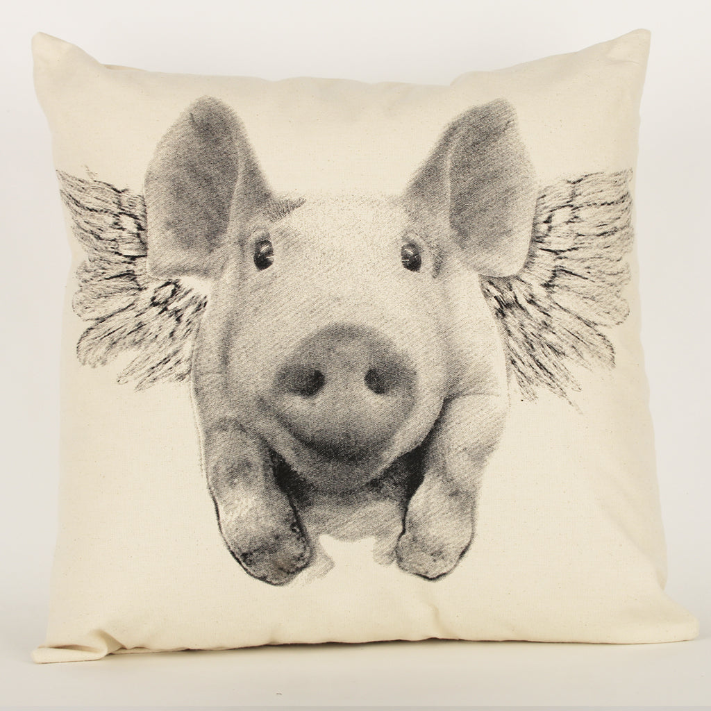 Flying-Pig Decorative Pillow Large