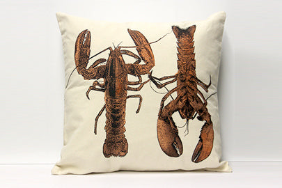 Lobster Red Decorative Pillow Large