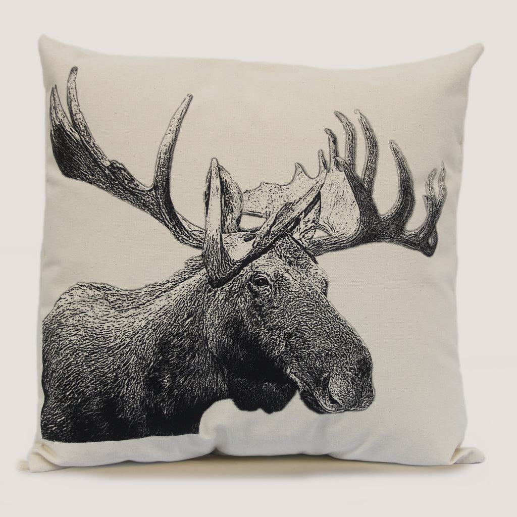 Moose Decorative Pillow Large