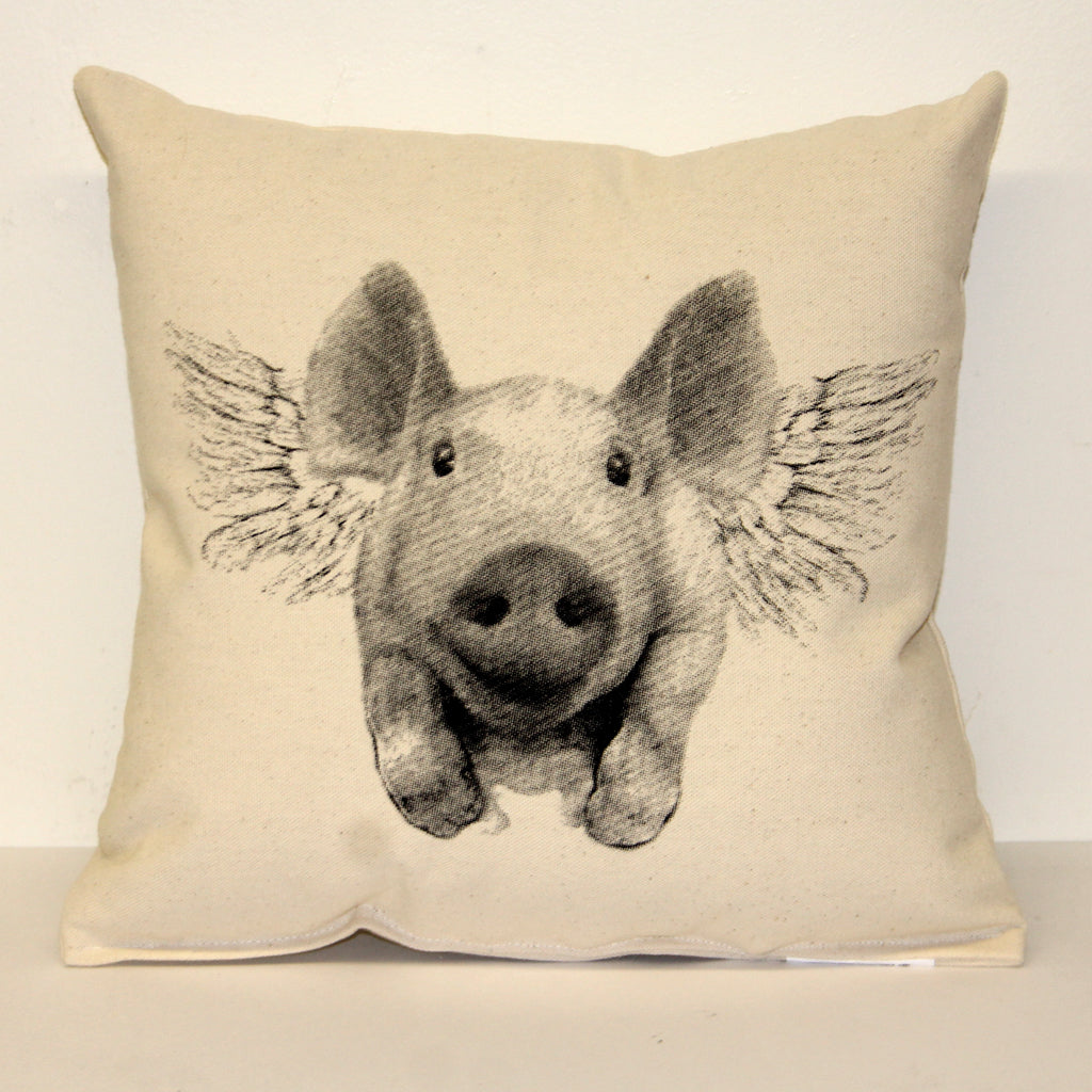Flying Pig Decorative Pillow Medium