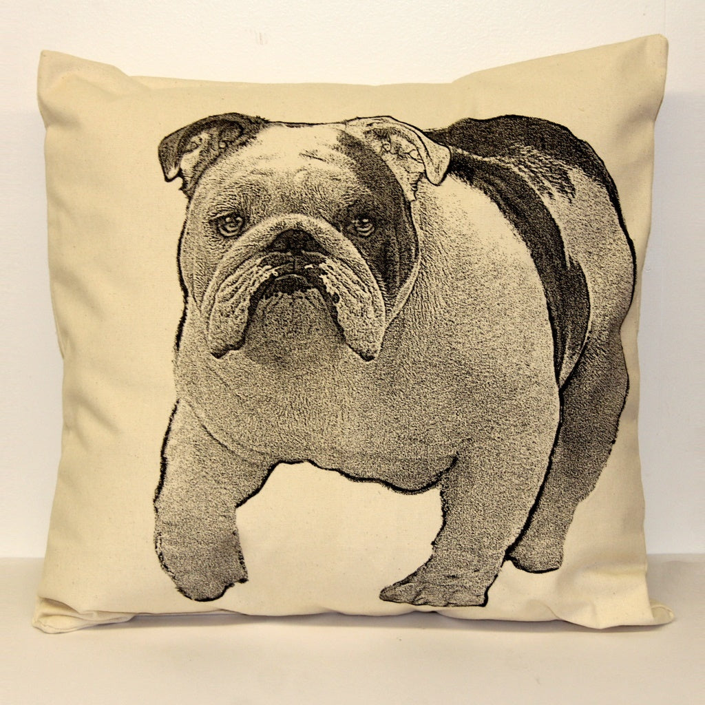 Bulldog Decorative Pillow Large