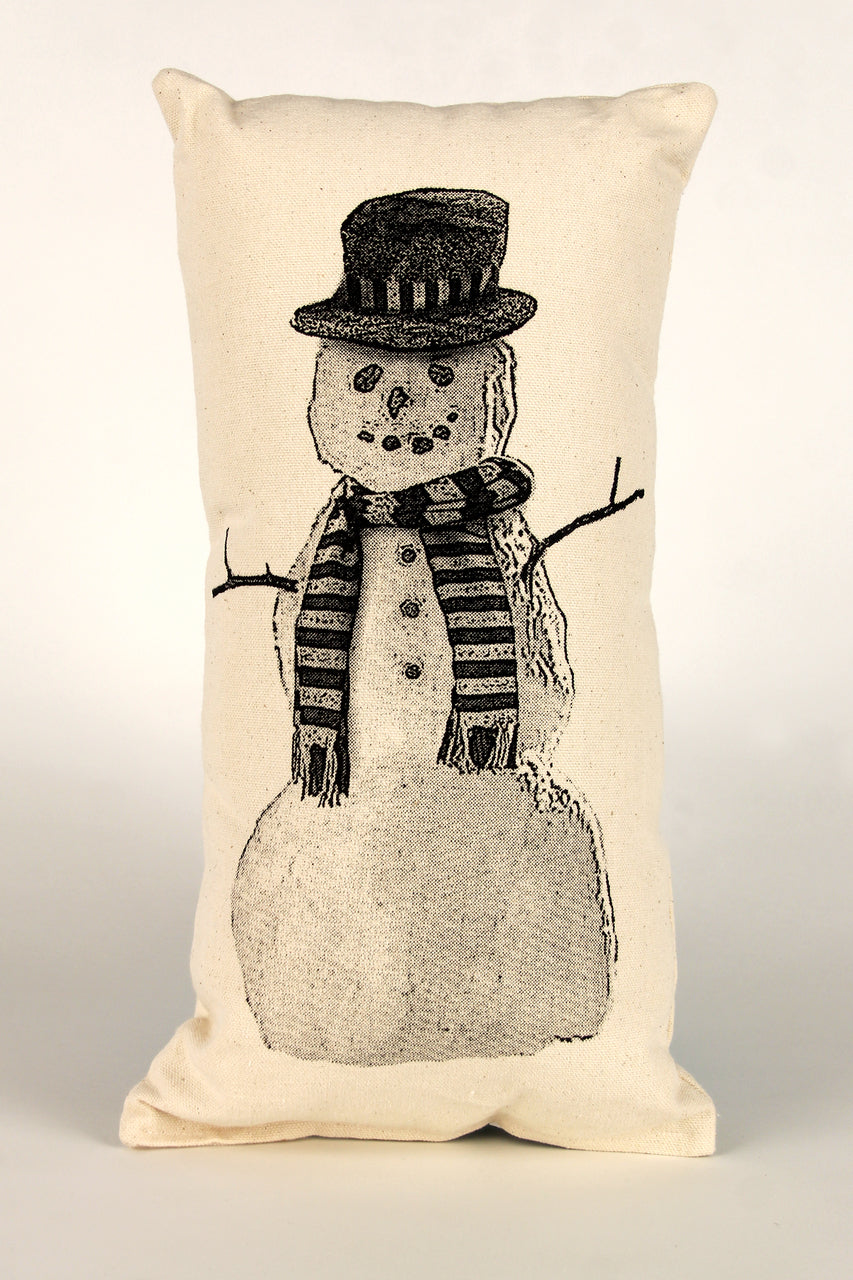 Snowman Decorative Pillow Small