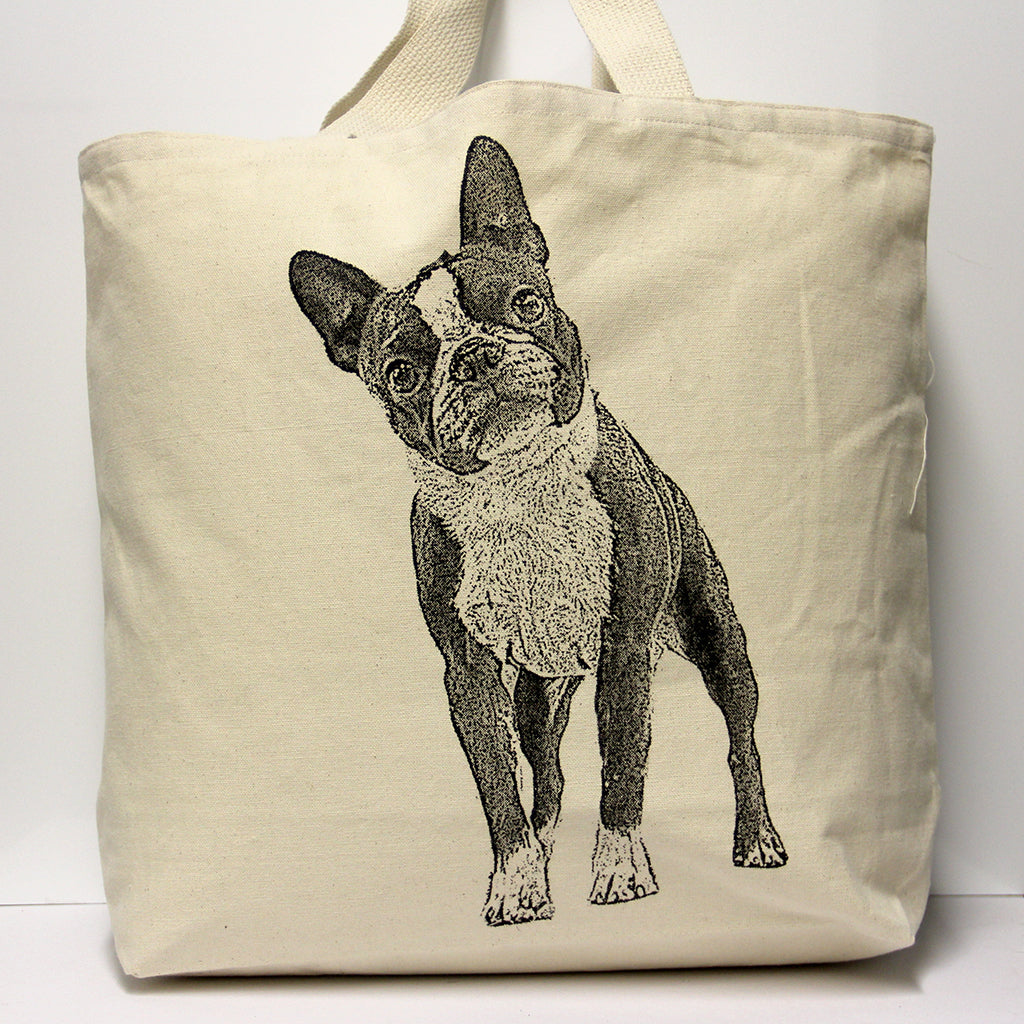 Boston Terrier Tote Bag Large