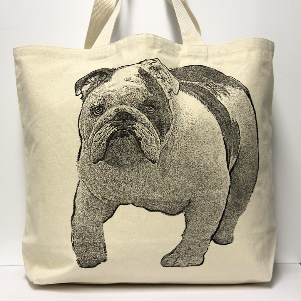 Bulldog Tote Bag Large