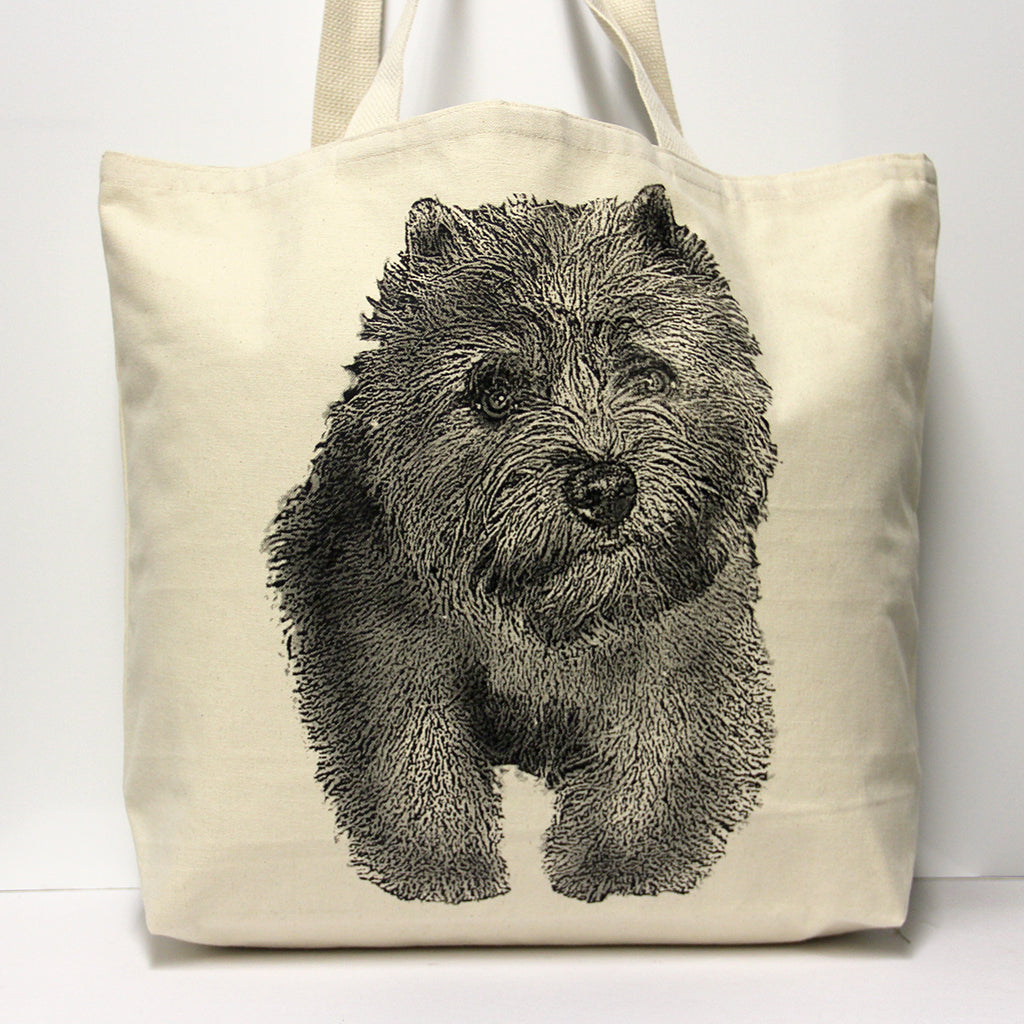 Cairn Terrier Tote Bag Large