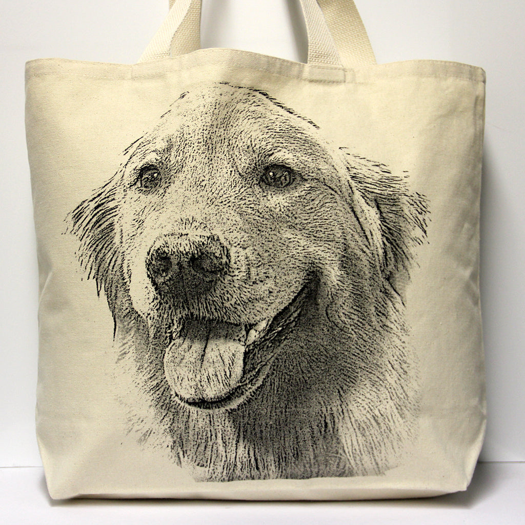 Golden Retriever Tote Bag Large