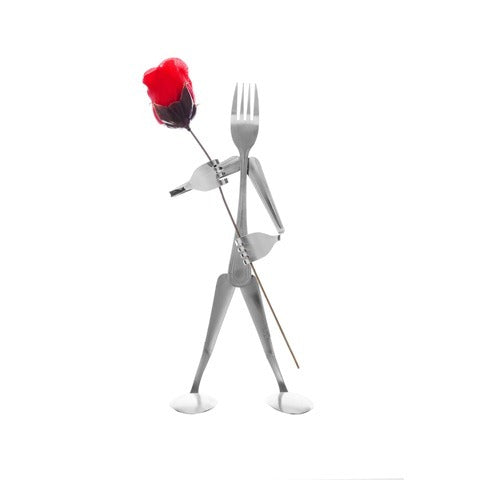 Rose Bud Holder Display Fork