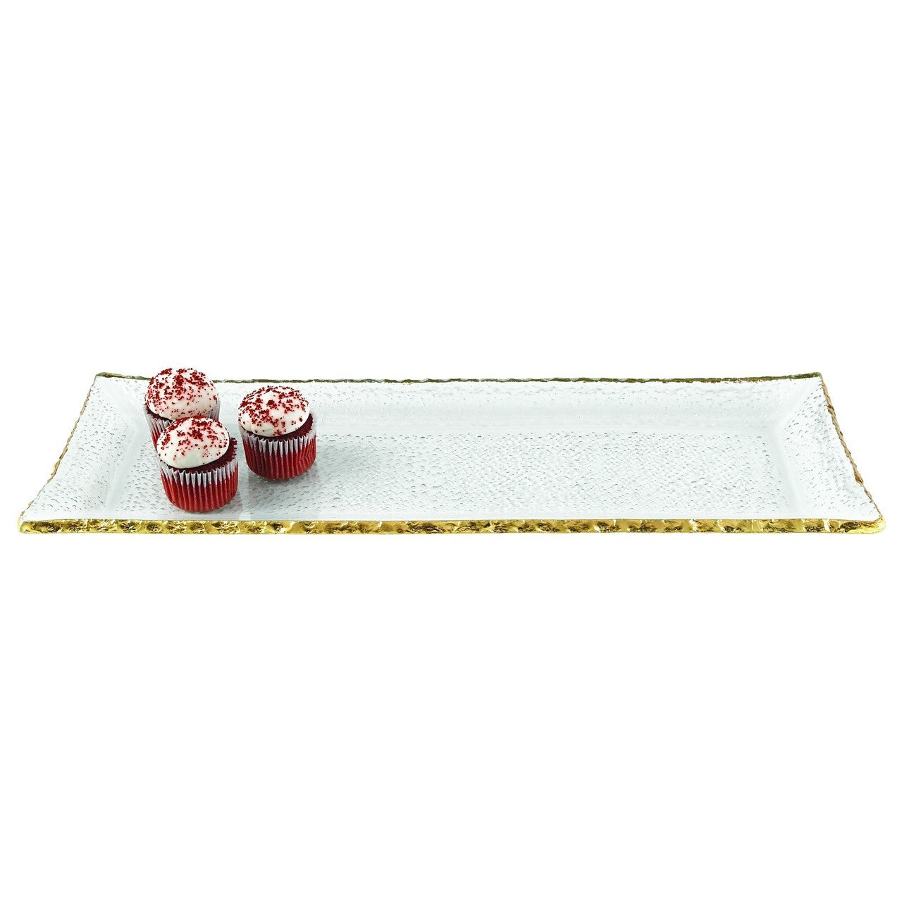 Goldedge Handcrafted Mouth Blown Rectangle