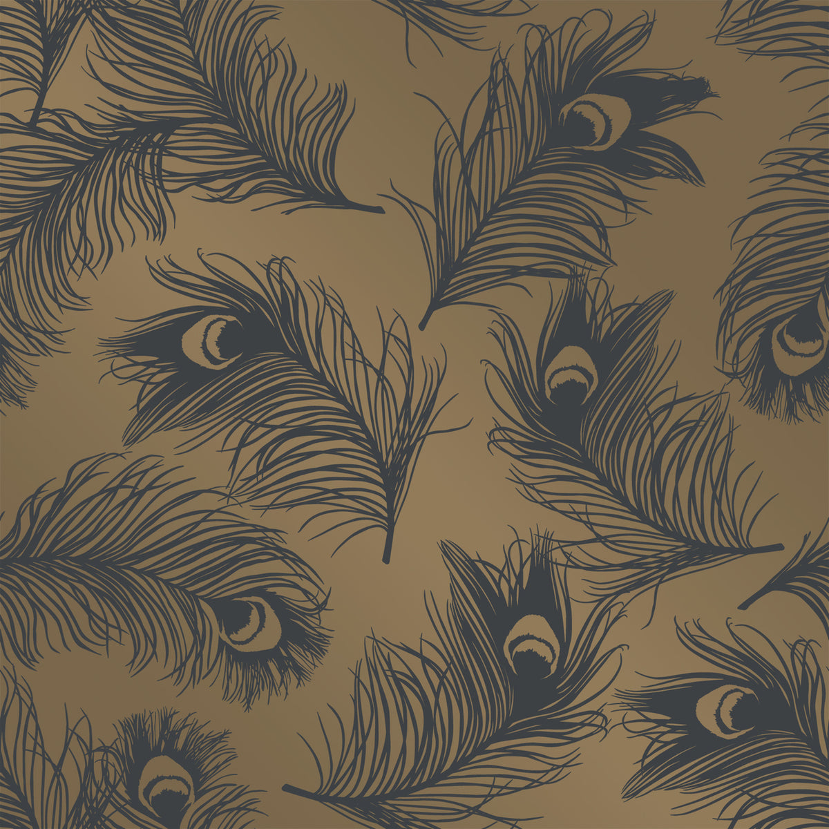 Feathers Twilight Self-Adhesive FE061 Wallpaper