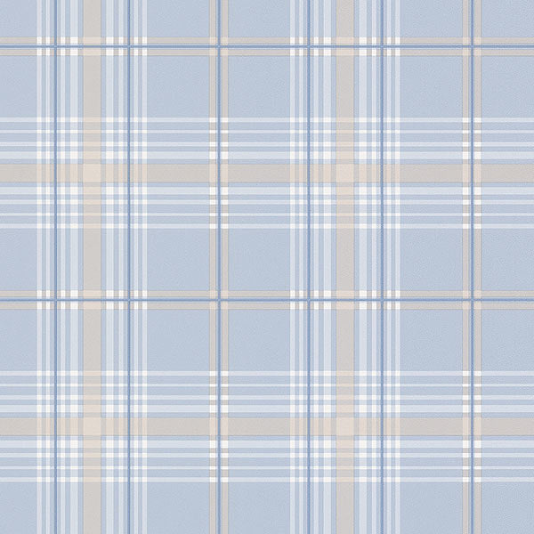 Blue Beige Plaid FK26927 Wallpaper