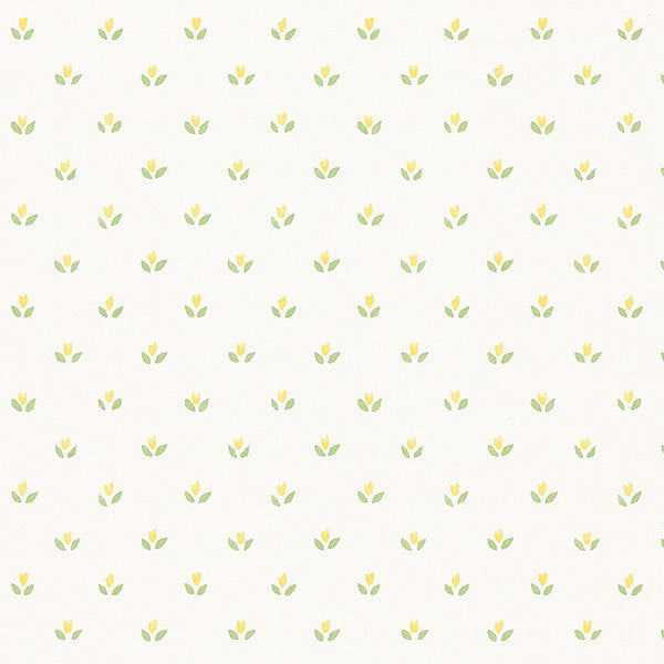 Yellow Green Country Mini Floral Spot FK26950 Wallpaper