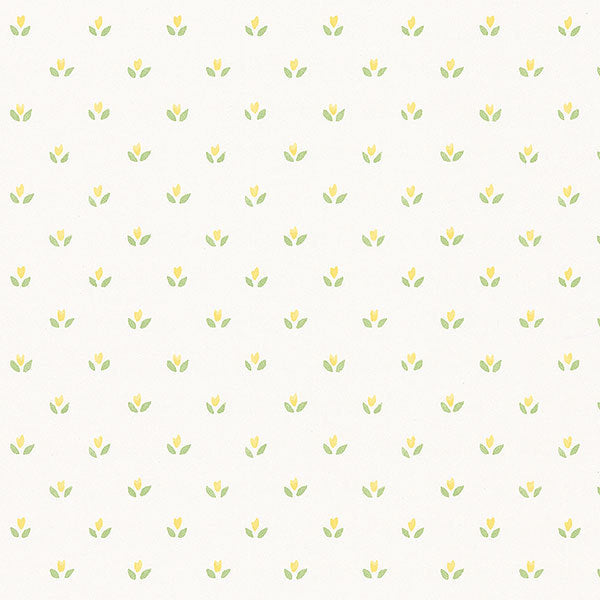 Yellow Green Country Mini Floral Spot FK26950 Wallpaper