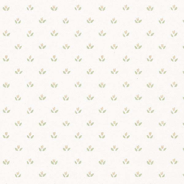 Beige Green Country Mini Floral Spot FK26952 Wallpaper