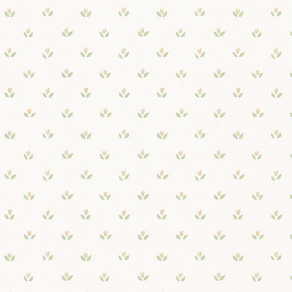 Beige Green Country Mini Floral Spot FK26952 Wallpaper