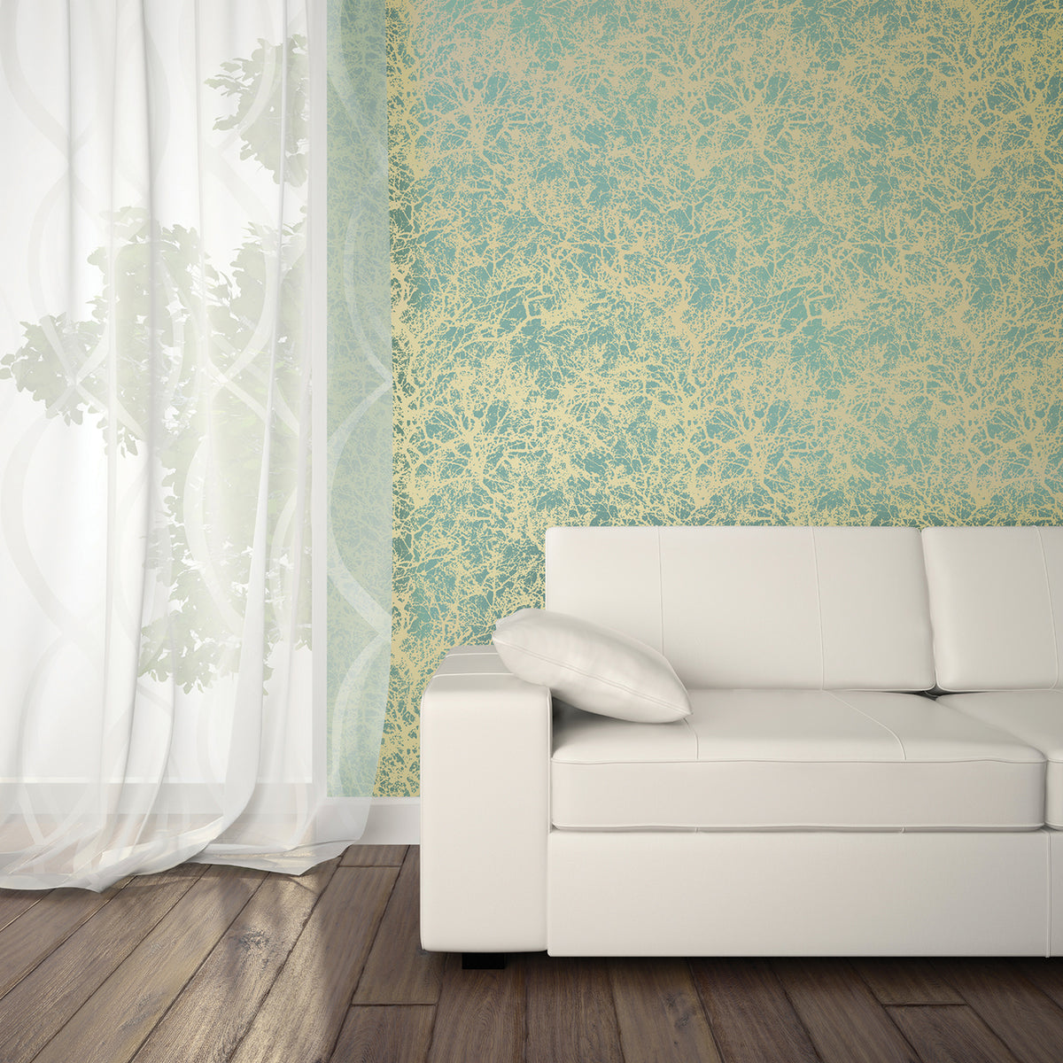 Ocean Gold Forest FO090 Wallpaper