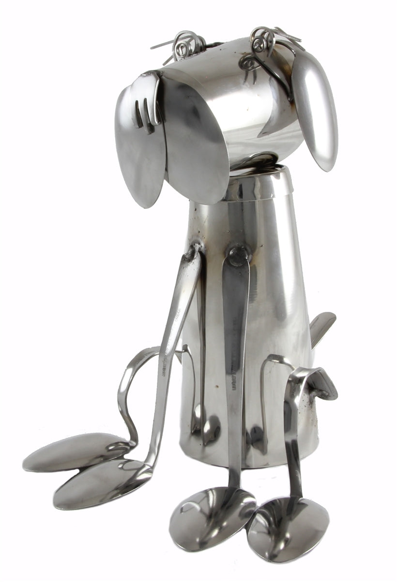 Fork and Spoon Dog Statue