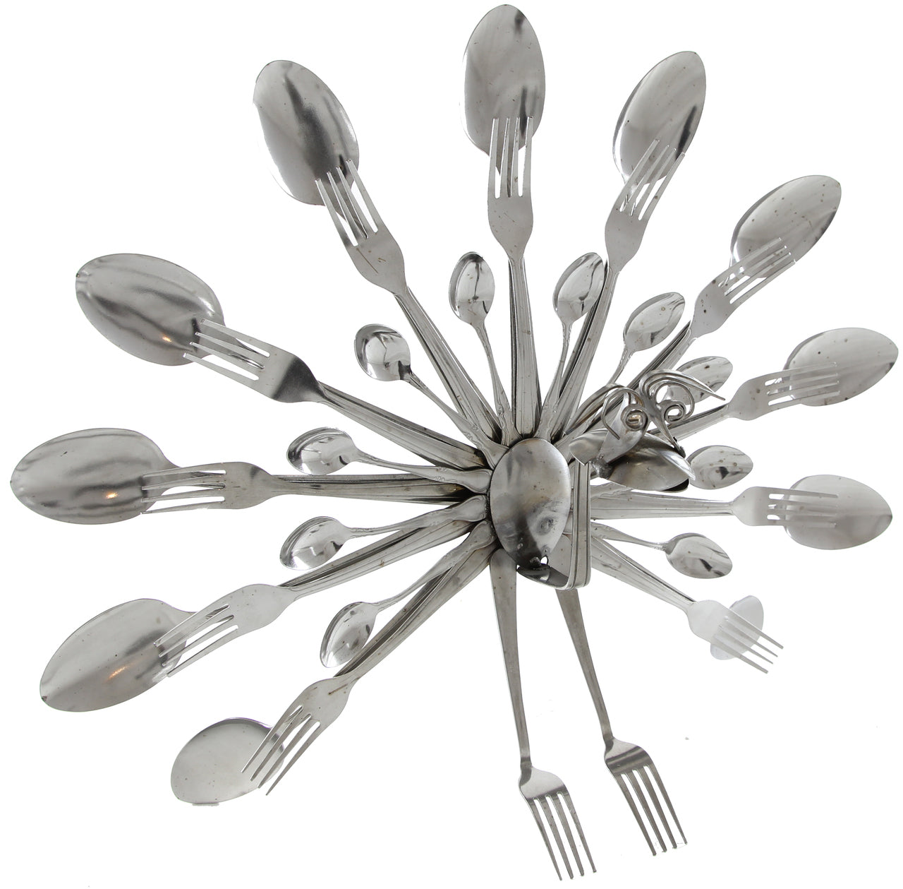 Peacock Spoon and Fork Art
