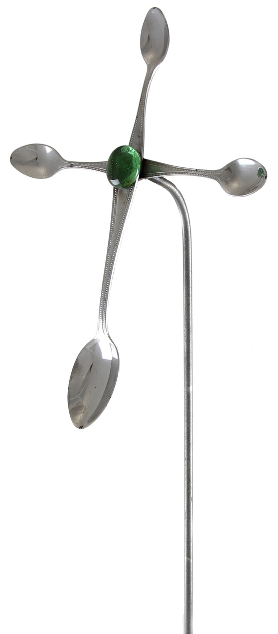 Spoon Cross Stake 36" Spoon and Fork Art