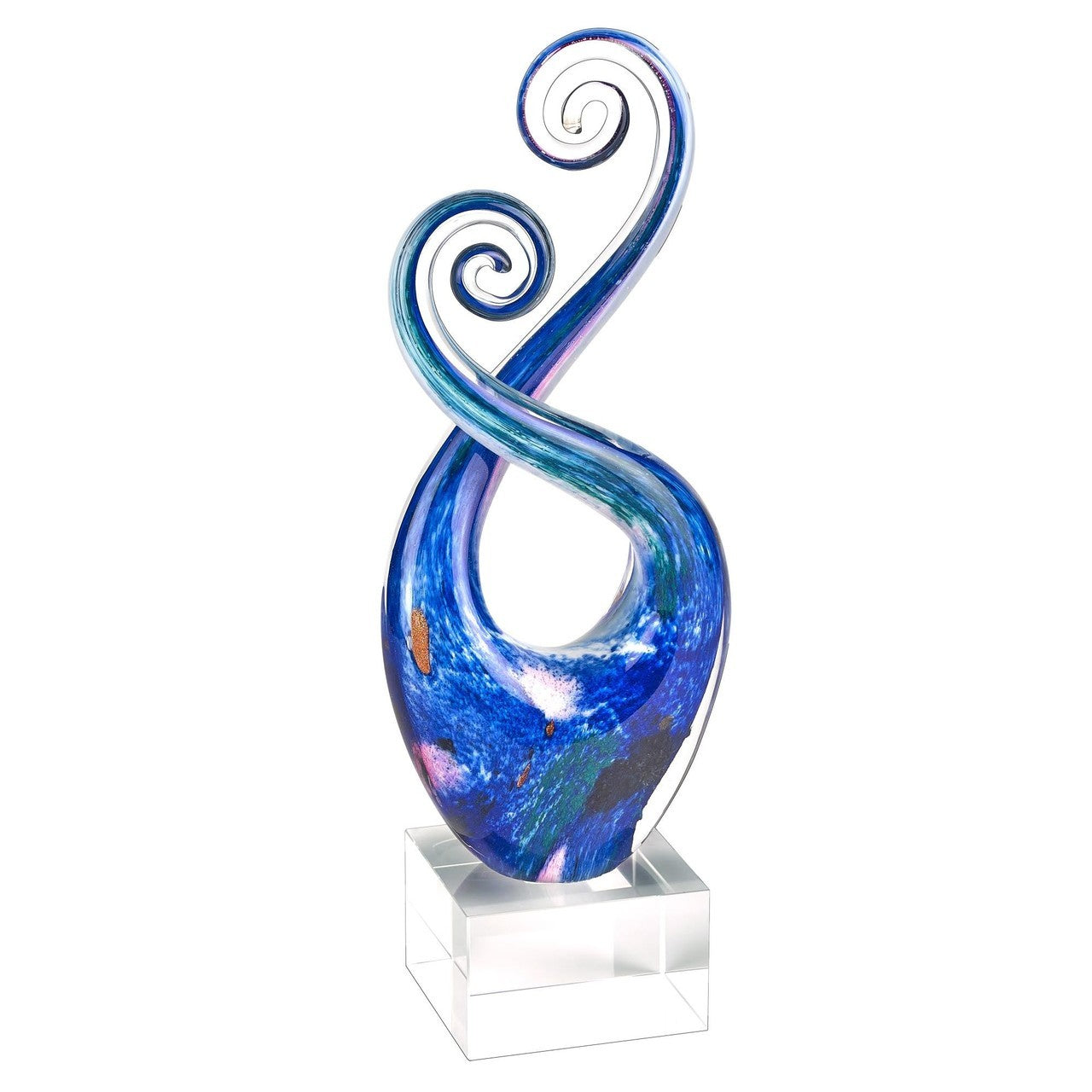 Monet Murano Style Swirl Centerpiece