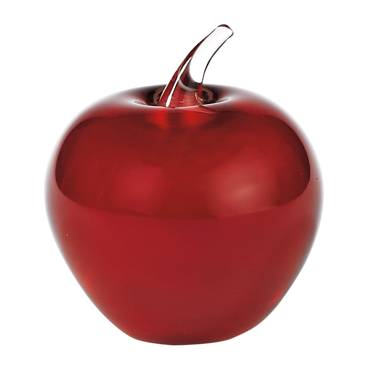 Murano Style Art Glass H3.5 inches Red Apple