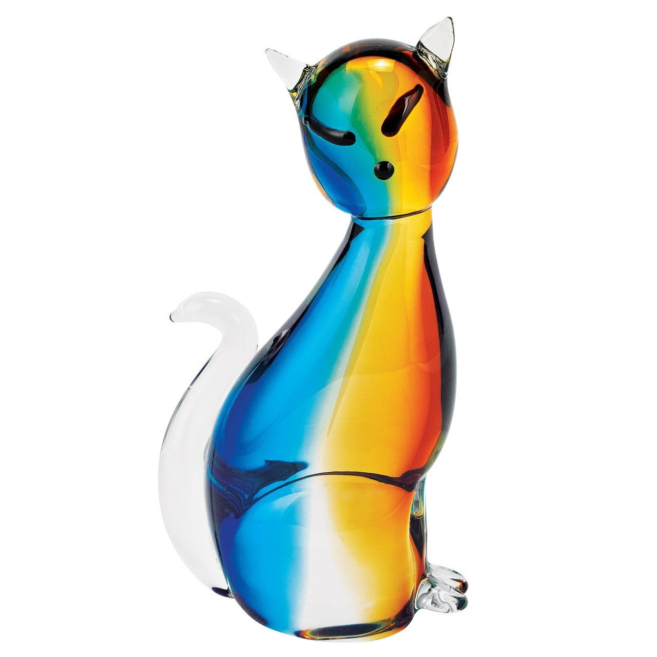 Felix Murano Style Art Glass Cat