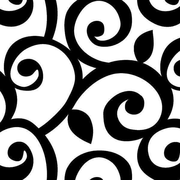 Black White Large Scroll HB25872 Wallpaper
