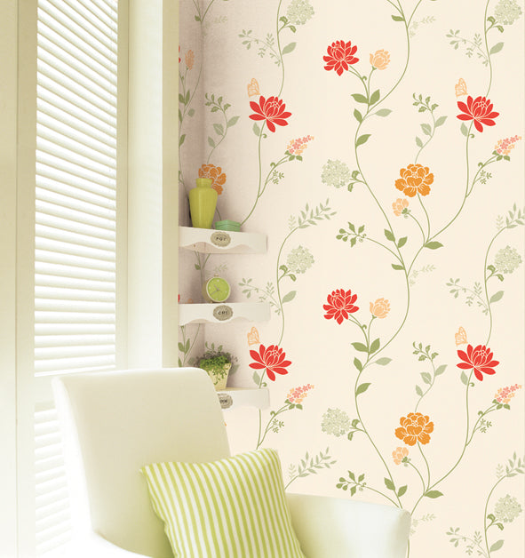Floral Contact Paper Shelf Liner HEM05GP