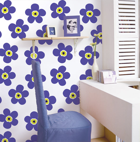 Violet Floral Contact Paper Shelf Liner 