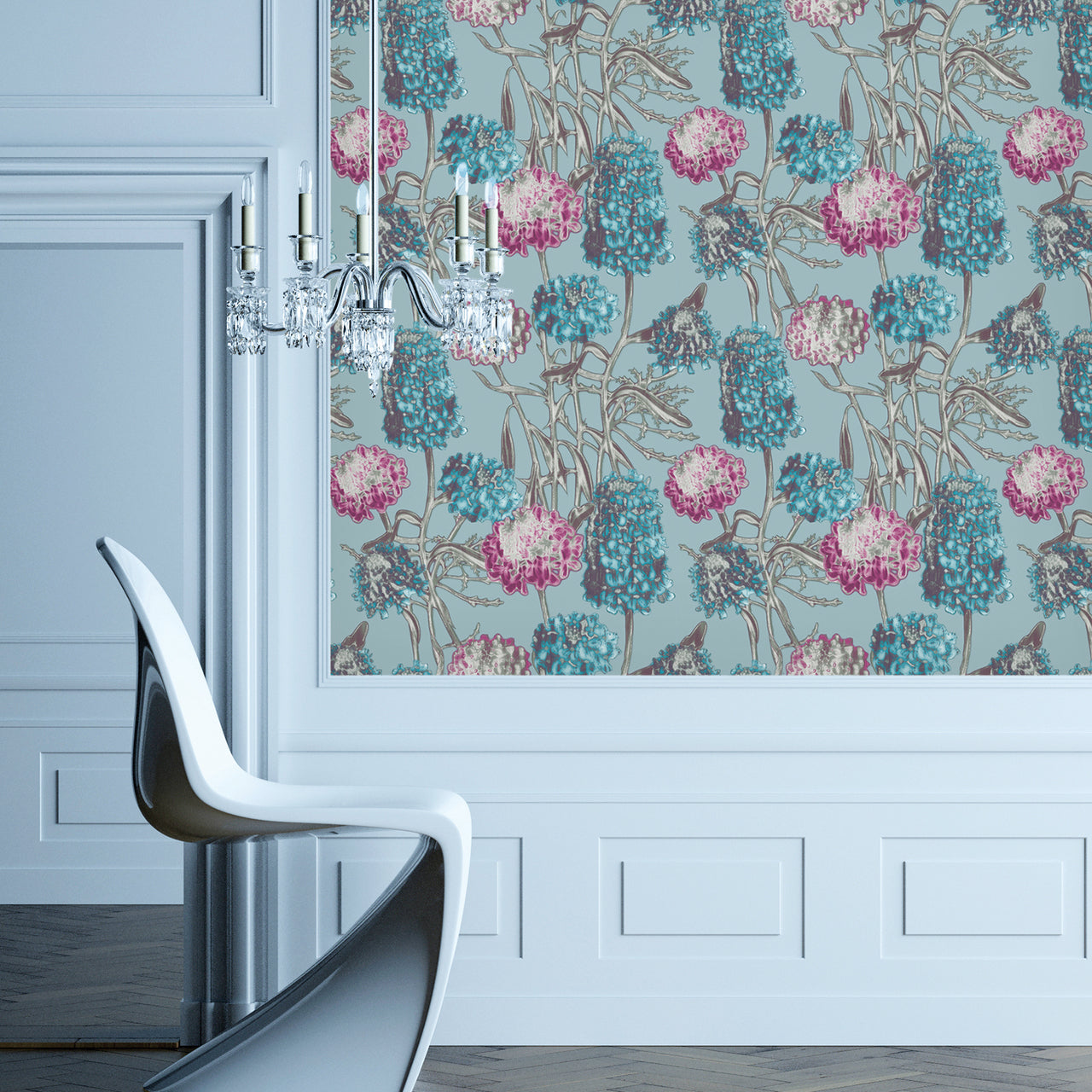 Hydrangea Azure HY085 Wallpaper