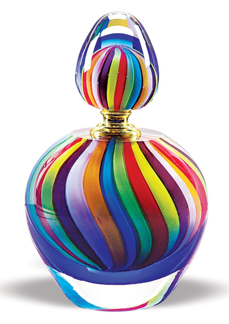Rainbow Glass Perfume Bottle