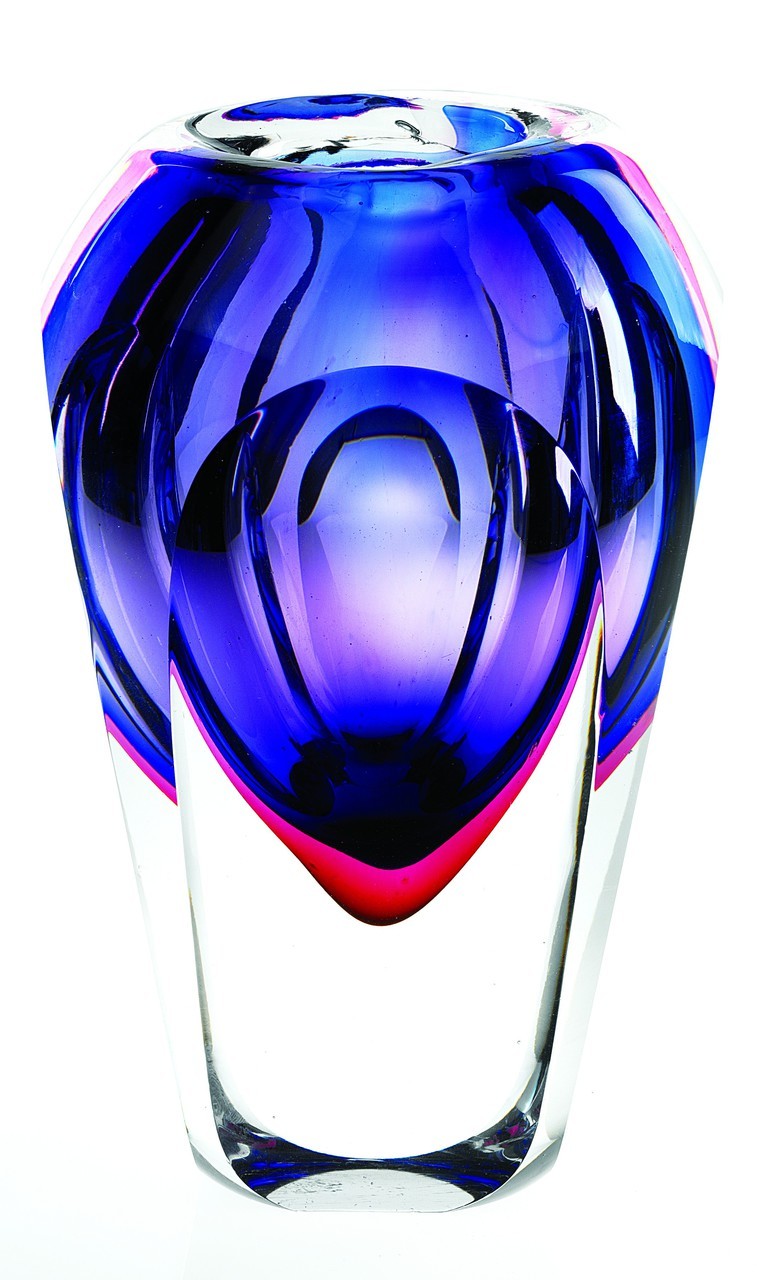 Violet Art Glass Vase