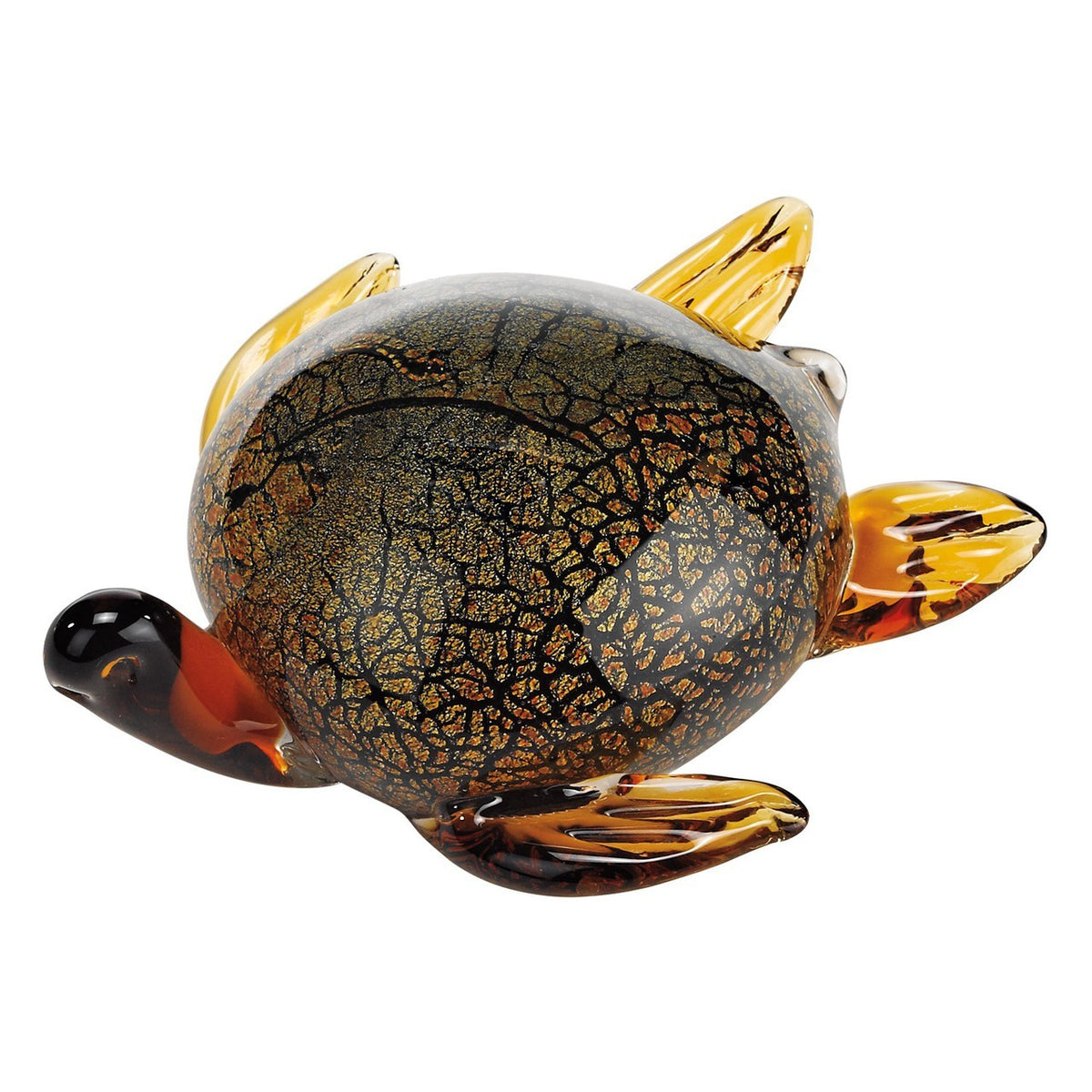Murano Style Artistic Glass Sea Turtle L7 inches
