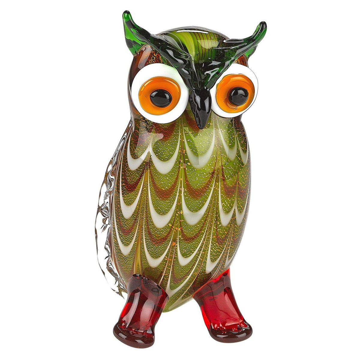 Murano Style Art Glass Owl