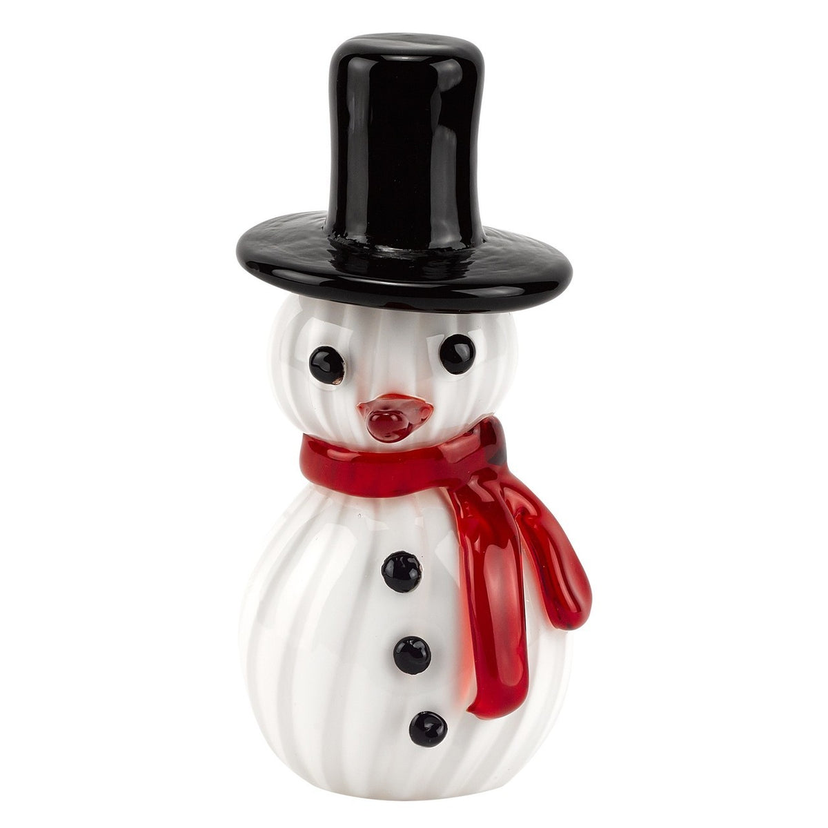 Murano Style Artistic Glass Snowman