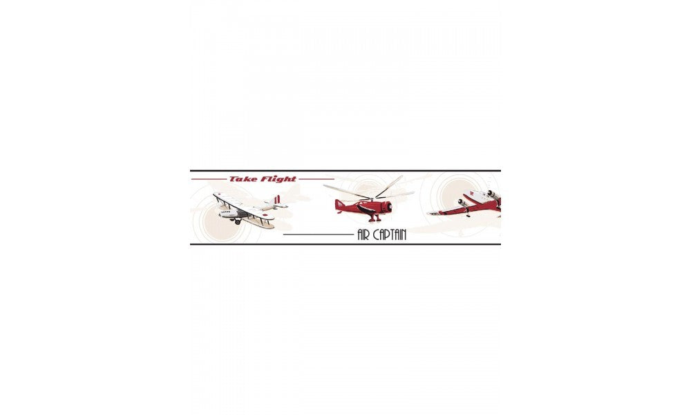JE3604BD Flight Airplane Wallpaper Border