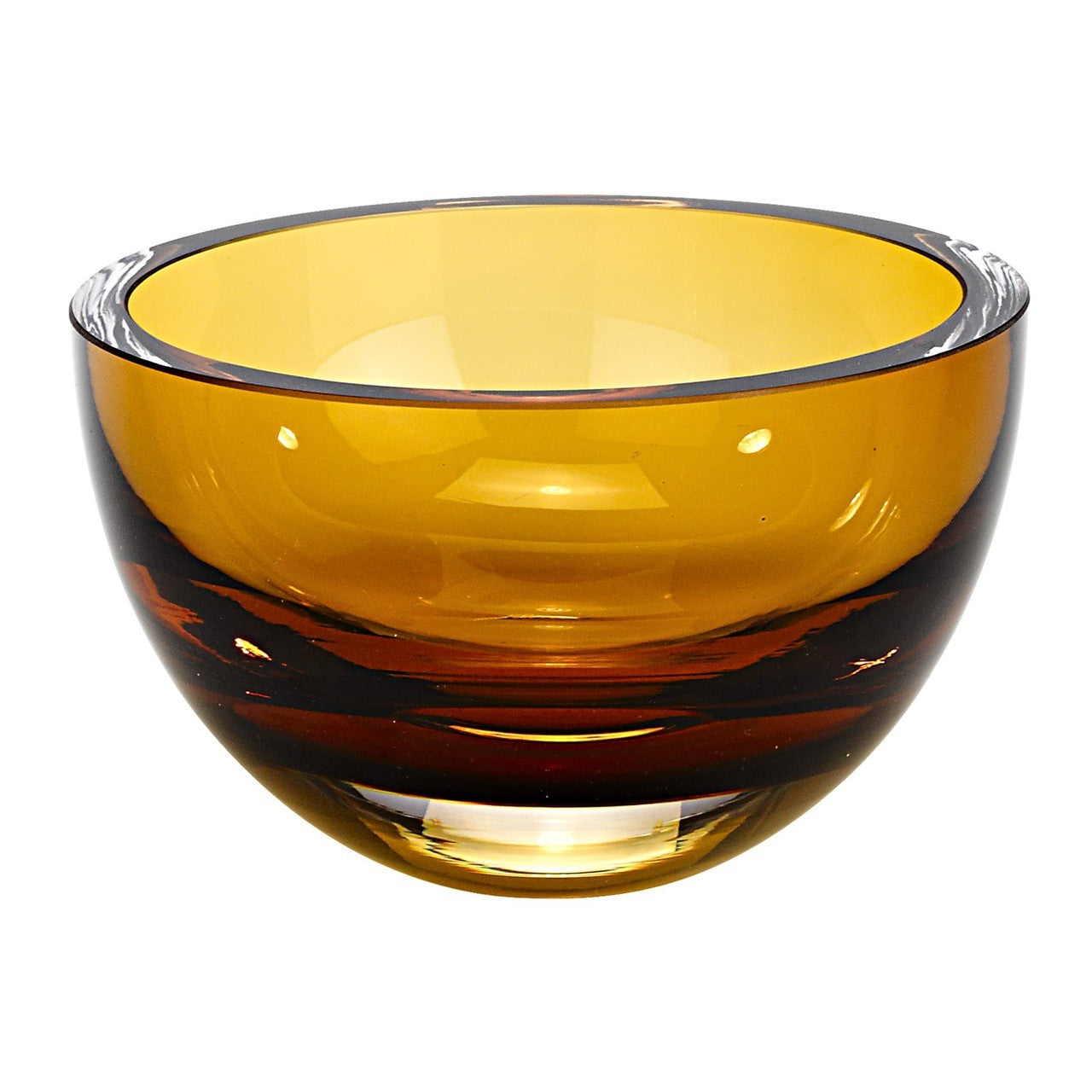 Amber Penelope Glass Bowl