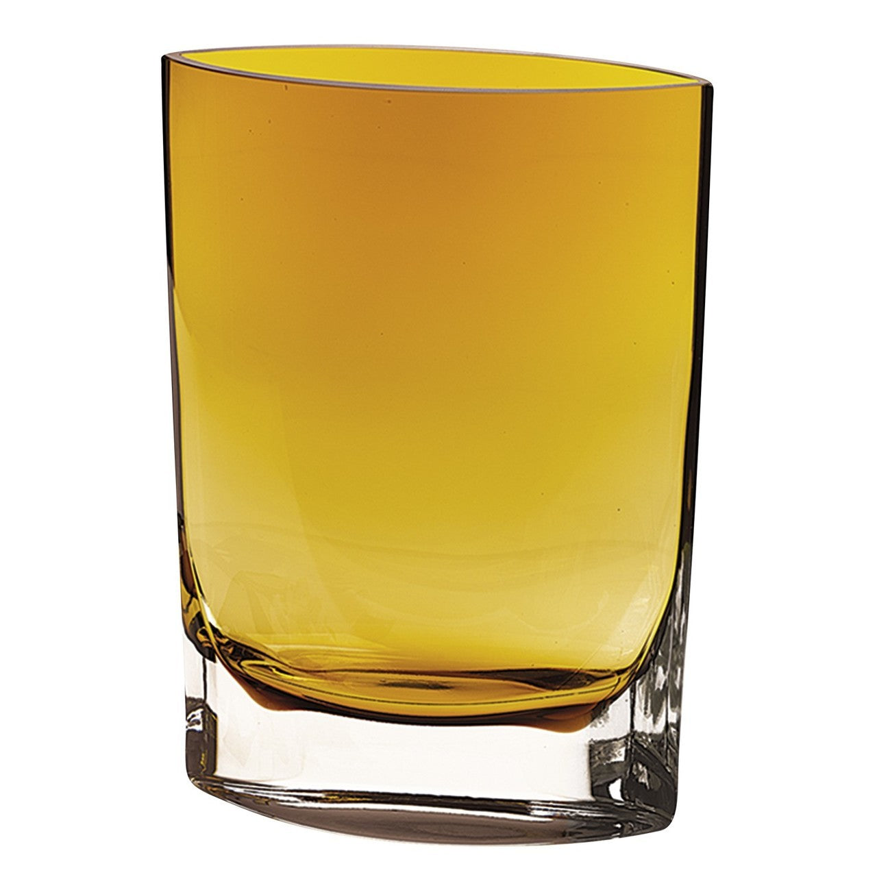 Samantha Amber European Glass Vase