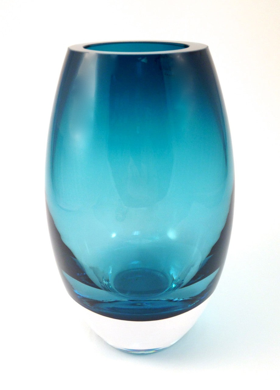 Peacock Blue Radiant Vase