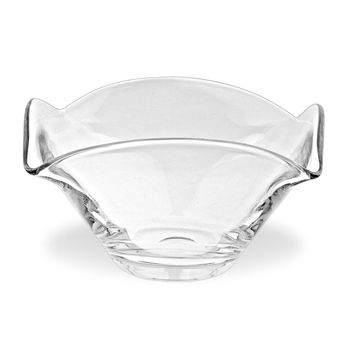 Jazz Large Square Wavy European Mouth Blown Bowl